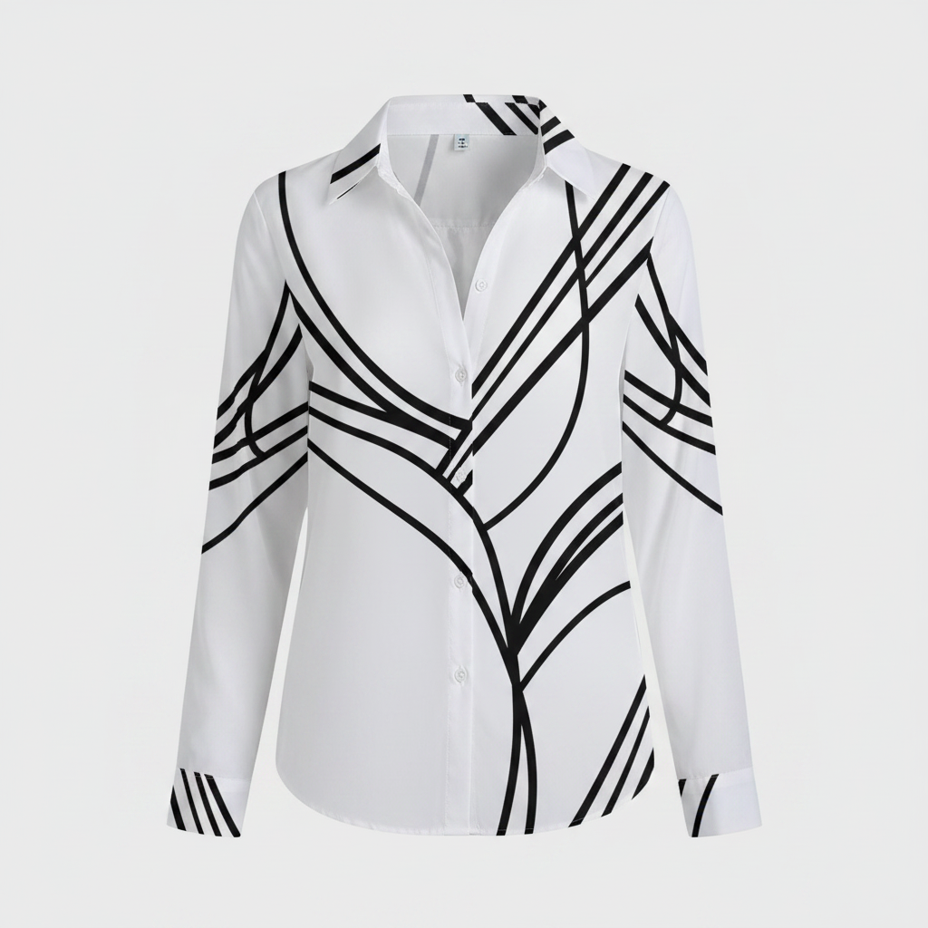 Women's Vintage Casual Long Sleeve Blouse