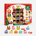 Dumpling blind box advent calendar with red display box and 24 surprise figures