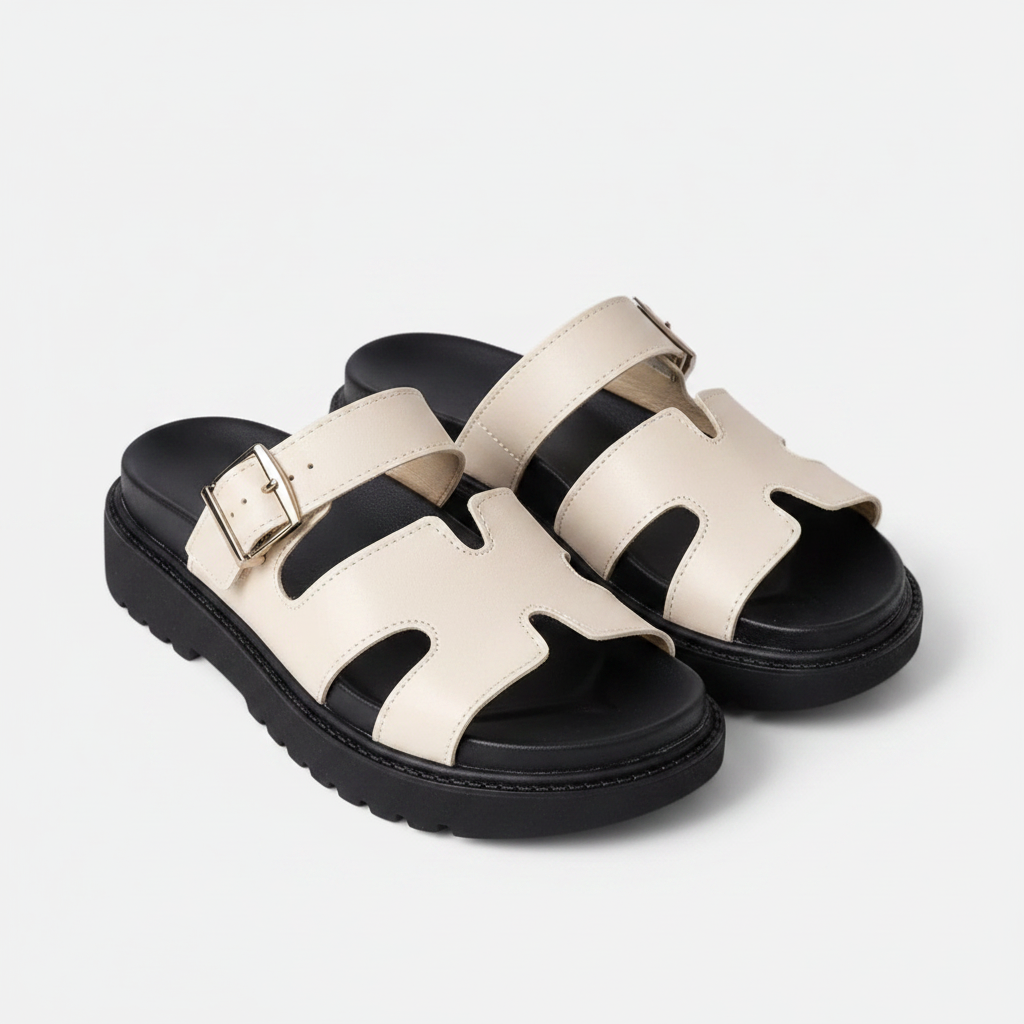 Comfortable Platform Sandals with Adjustable Buckle for Women