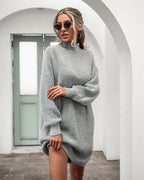 Women's Sweater Oversized Longline Turtleneck Cozy | Winter Fashion