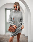 Women's Sweater Oversized Longline Turtleneck Cozy | Winter Fashion