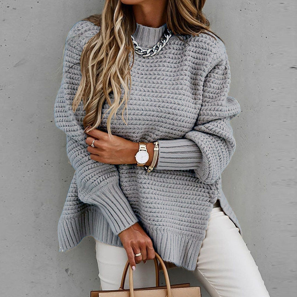 Women's Sweater Elegant Half-High Neck Knit | Knitted Autumn Sweater