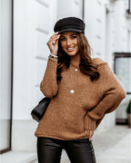 Women's Knitted Oversized Winter Sweater | Everyday Winter Fashion