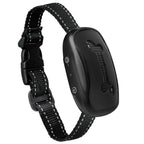 USB rechargeable anti-barking training collar with black ultrasonic/vibration device
