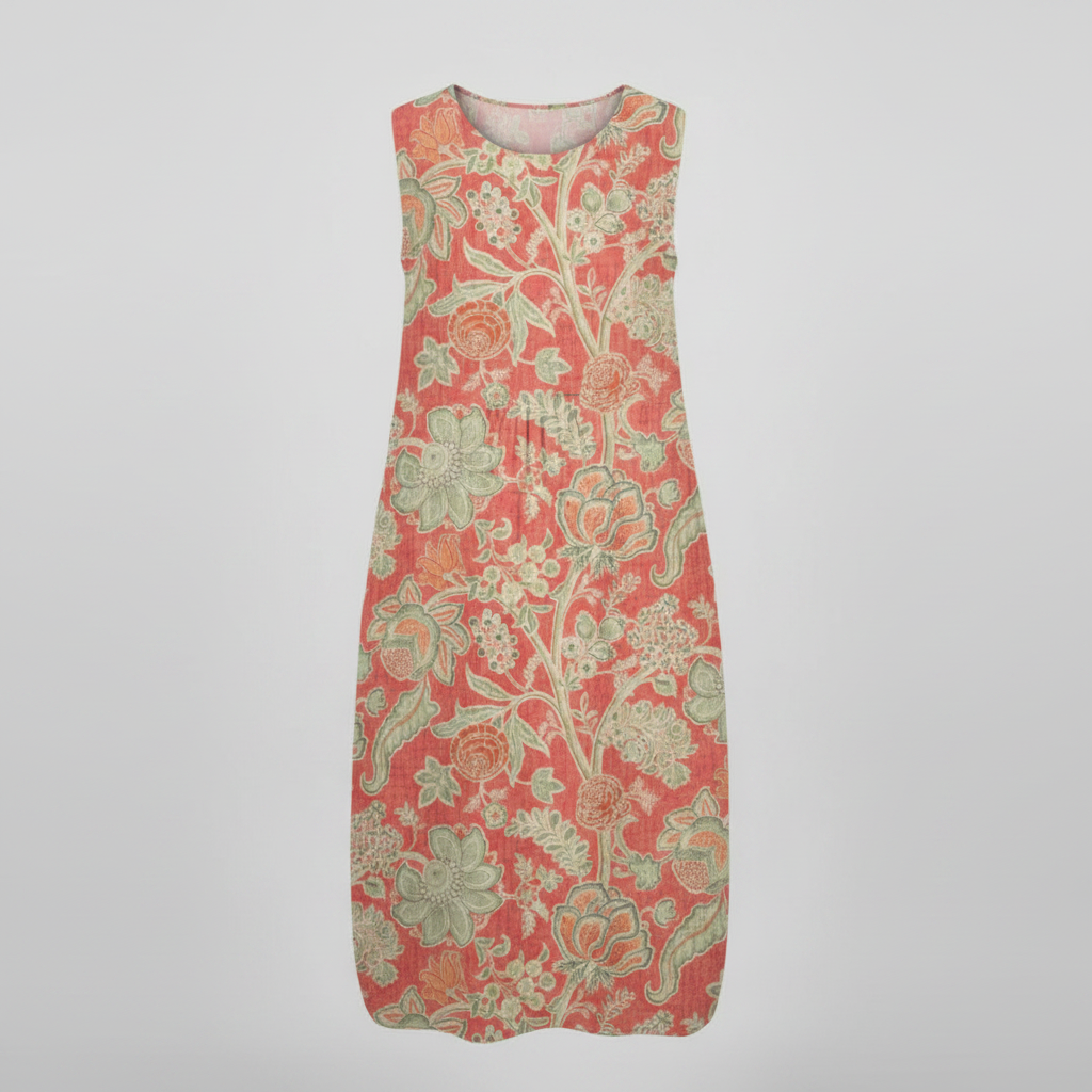 Women's Floral Midi Dress for Summer and Casual Everyday Wear