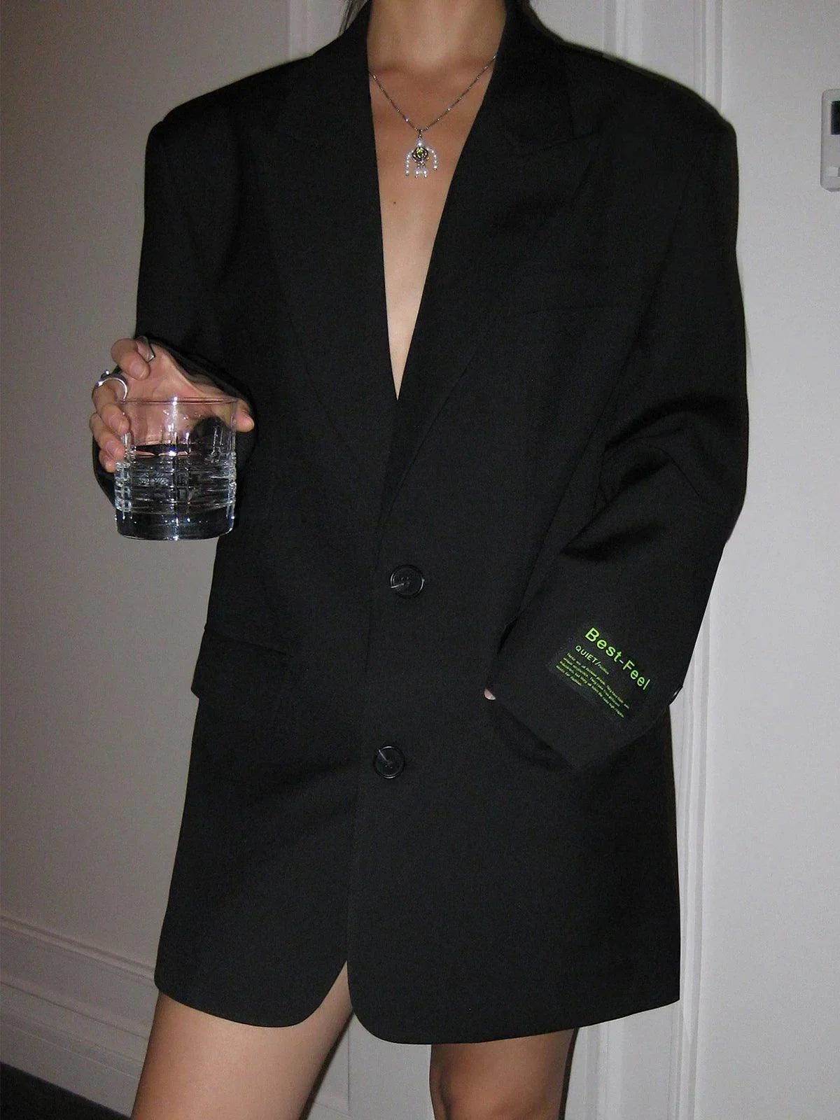 Women’s Oversized Blazer - Casual Loose Fit Workwear Suit Jacket