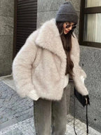 Women’s Wide Lapel Open-Front Blazer - Casual Tailored Suit Jacket