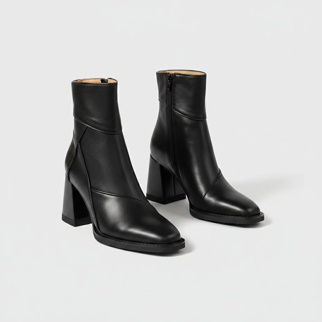 Ankle Fit Block Heel Boots for Women